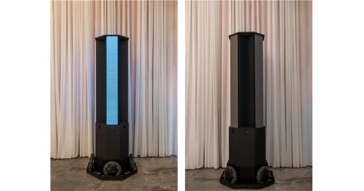 Nosaj Thing x Daito Manabe light sync device by Rhizomatiks