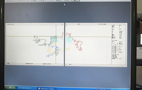 Pa++ern esoteric language for embroidery