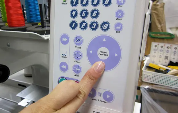 Pa++ern esoteric language for embroidery