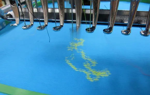 Pa++ern esoteric language for embroidery