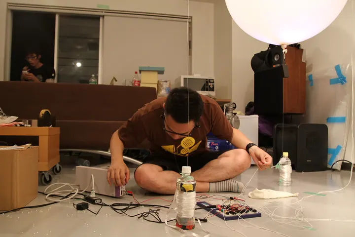 interactive system for “1 2 3 4 5 6 7 8 9 10″ and “Perfume’s Rule”