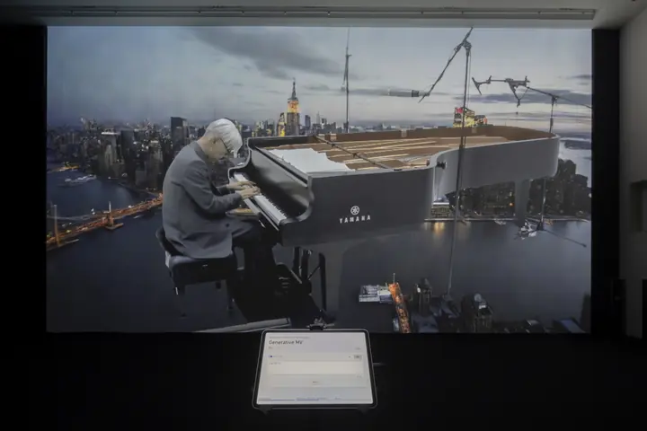 Tribute to RYUICHI SAKAMOTO - Generative MV @NTT InterCommunication Center [ICC]