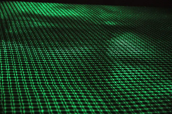 UV laser fade out at 大分市美術館