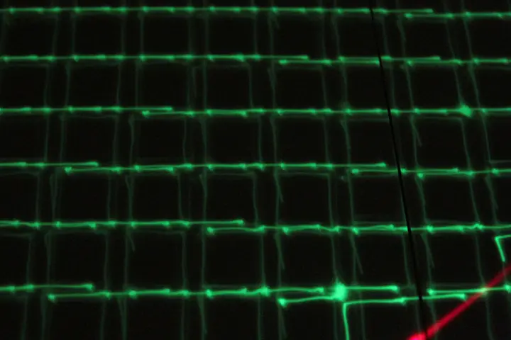 UV laser fade out at 大分市美術館