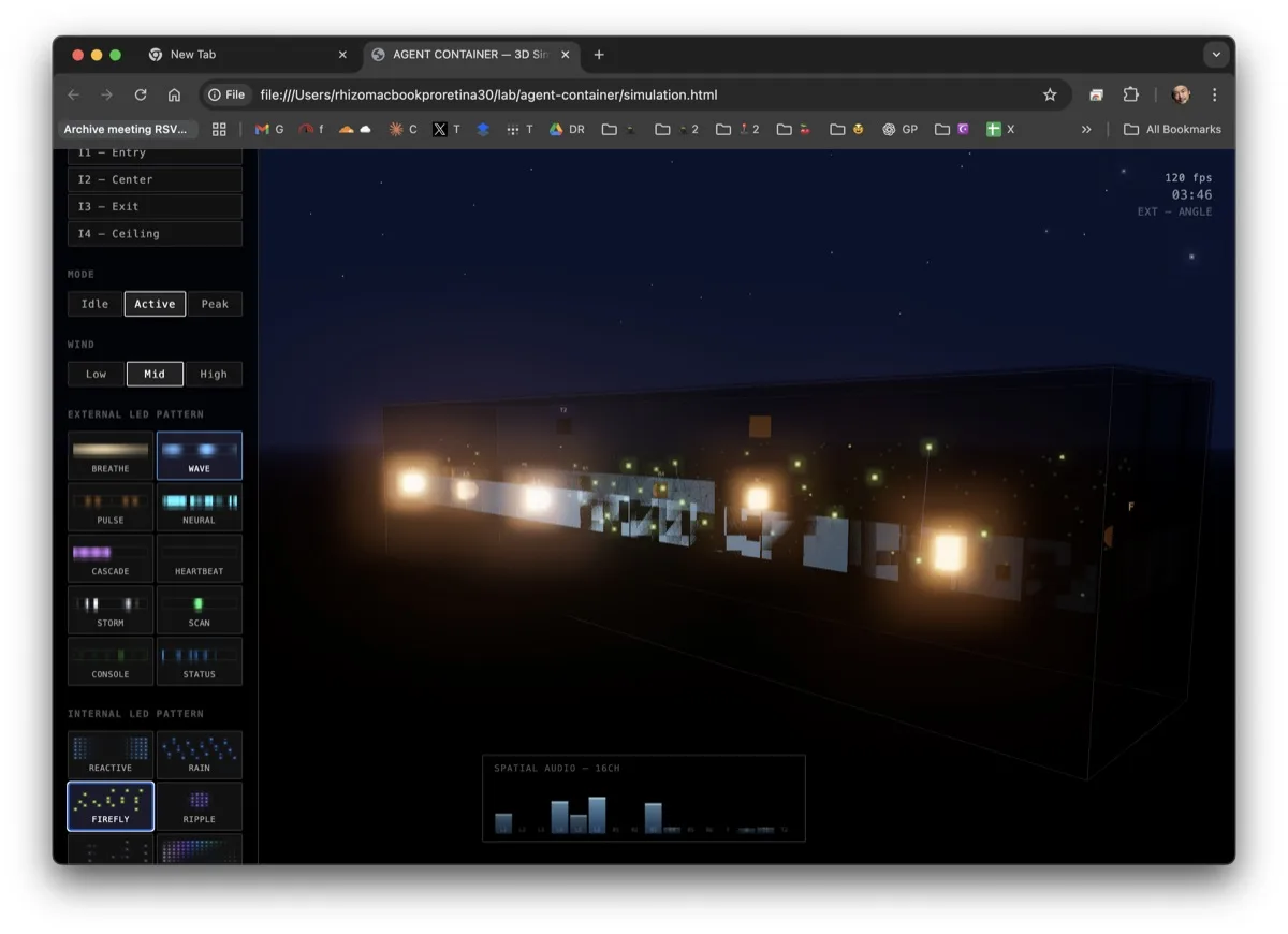 3D Simulation - Night firefly
