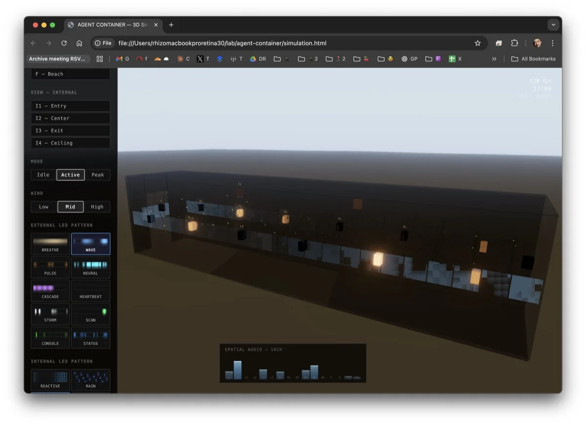 3D Simulation - Sunset view